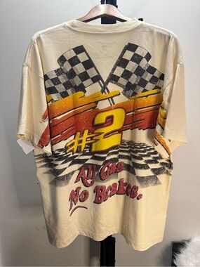 Speedway Racing Graphic Tee - Cream